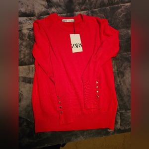 Zara NWT red sweater